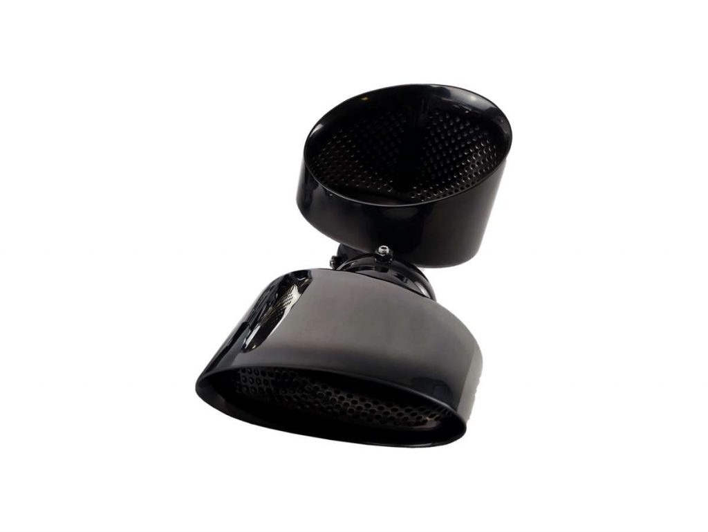 Bull-X RVS Uitlaatsierstukken Ovaal 170x110 Audi RS4/RS5 B9 - ZWART - (set van 2)