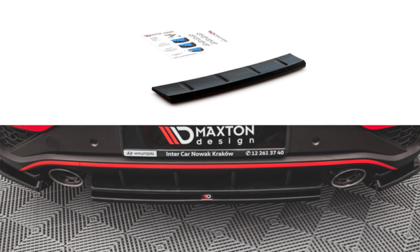 Maxton Design - Central Rear Splitter - Hyundai i30 N Hatchback MK3 Facelift