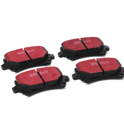 RacingLine Performance Rear Brake Pads - Achterste Remblokken - VW Golf 7:8 GTI: R + Audi S3 8V:8Y - Handbediende handrem 24tuned