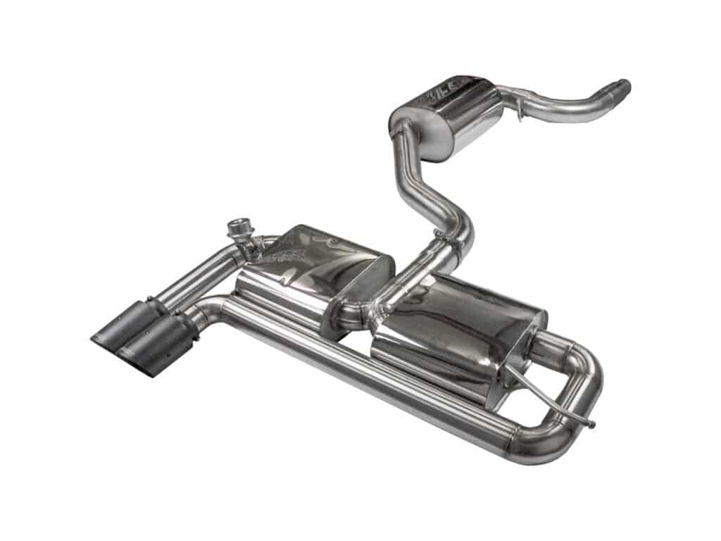 EGO-X - 3 inch (76mm) RVS Sportuitlaat met klep - VW Golf 5 GTI + ED30 + Pirelli