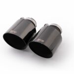 Remus RVS Uitlaatsierstukken - 102mm - Rond/Schuin scherpe rand - ZWART