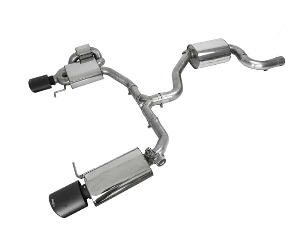 EGO-X - 3 inch (76mm) RVS Sportuitlaat met klep - Seat Leon Cupra 300 + Skoda Octavia RS 245 5E FWD