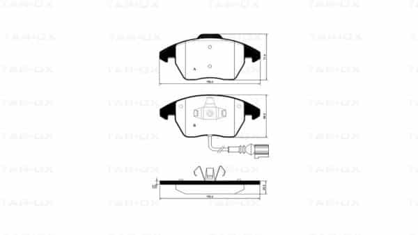 Tarox - Remblokken Set - VAG -288mm + 312mm - Vooras - SP0471V