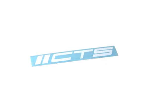 CTS Turbo sticker - Logo autosticker - 13cm - Zwart:Wit:Zilver 24tuned