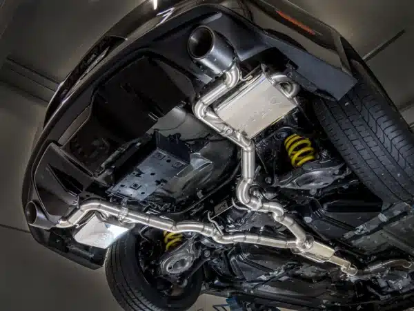 EGO-X - 3 inch RVS Sportuitlaat met klep - Ford Mustang VI 2.3 EcoBoost - HGBXAGAFO10
