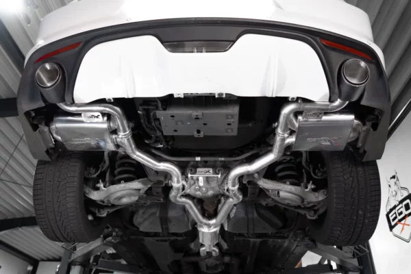 EGO-X - 3 inch RVS Sportuitlaat met klep - Ford Mustang VI 2.3 EcoBoost - HGBXAGAFO10