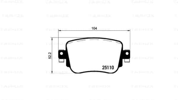 TAROX - Remblokken Set - Audi S1 Quattro 8X + VW Polo GTI 6R + div. VAG - Achteras - SP9227