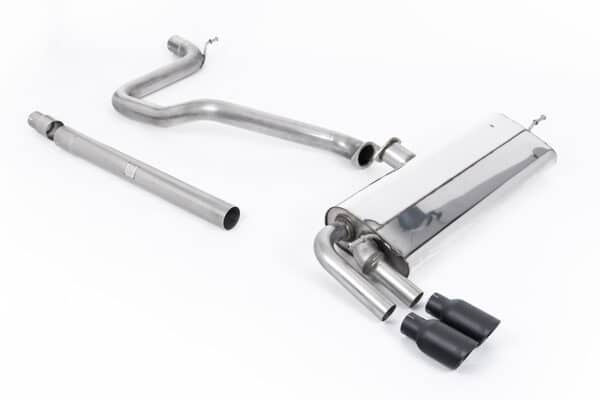 Milltek Catback Sportuitlaat - Seat Leon FR 5F 1.4 TSI - SC + 5-Deurs - non resonated - cerakote uitlaatsierstukken