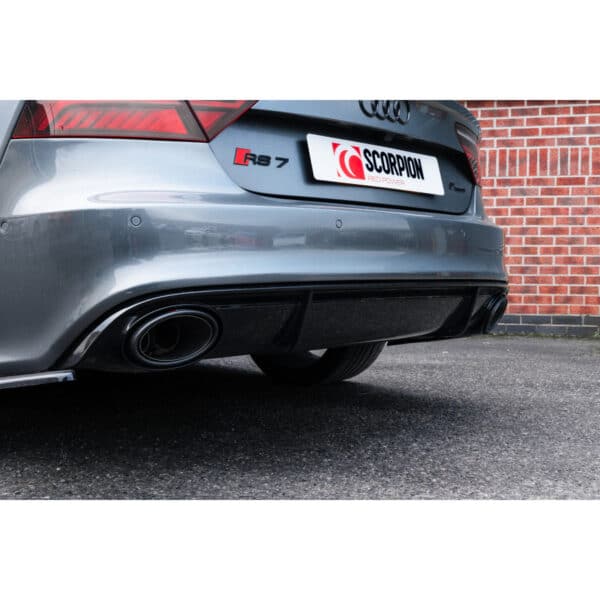 Scorpion Carbon fiber Uitlaatsierstukken - Audi RS7 C7 4.0TFSI - 2013-2018 24tuned