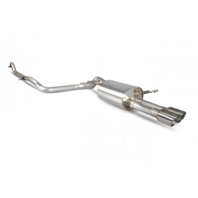 Scorpion RVS Sportuitlaat - Ford Fiesta Mk7:Mk7.5 1.0T EcoBoost - 100 + 125 + 140pk - Met ST diffuser