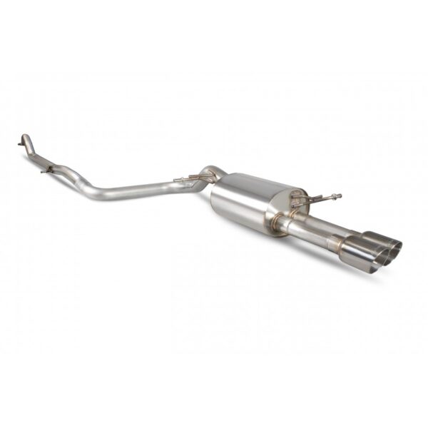 Scorpion RVS Sportuitlaat - Ford Fiesta Mk7:Mk7.5 1.0T EcoBoost - 100 + 125 + 140pk - Met ST diffuser