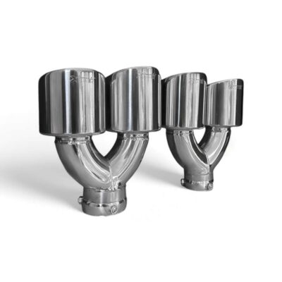 Bull-X RVS EGO-X uitlaatsierstukken - 1x64mm + 1x76mm - Alleen voor EGO-X uitlaten