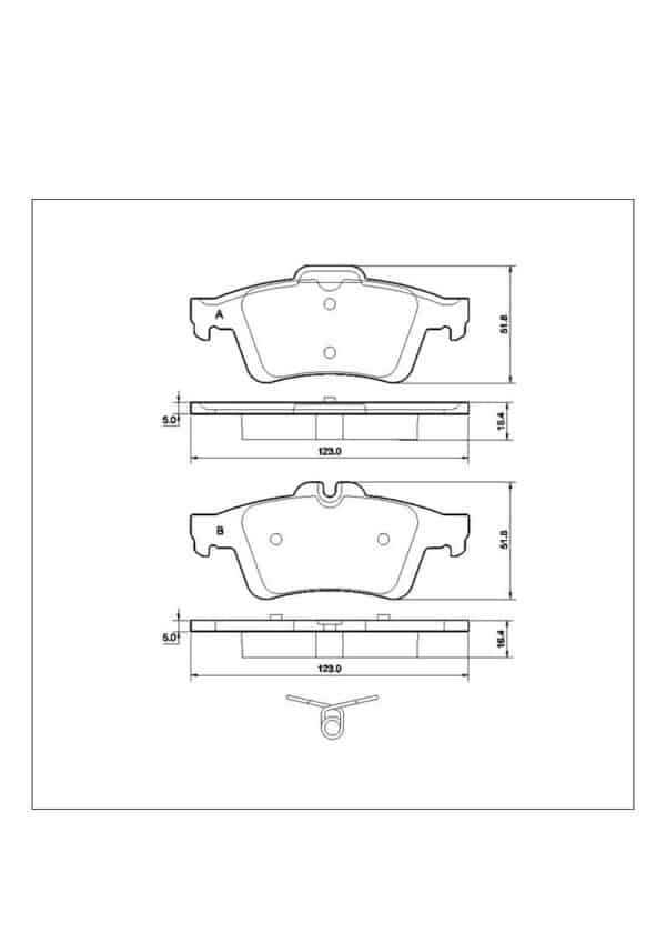 TAROX - Remblokken Set - Ford modellen + Focus RS Mk3 - Achteras - SP0883