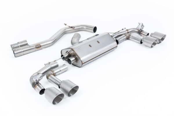 Milltek OPF-back Sportuitlaat – Audi S3 8Y Quattro Sportback - 310 + 333pk - non-resonated - Titanium - SSXAU920