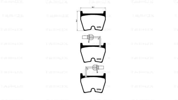 TAROX - Remblokken Set - Audi RS3 8V + RS4 B7 + B8 + R8 + RS6 C5 + Lamborghini - Vooras - SP0452