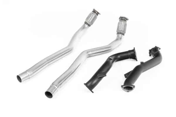 Milltek Large Bore 3 inch Downpipes - Audi S6 + RS6 + S7 + RS7 C7 (voor montage op Milltek cat-back)