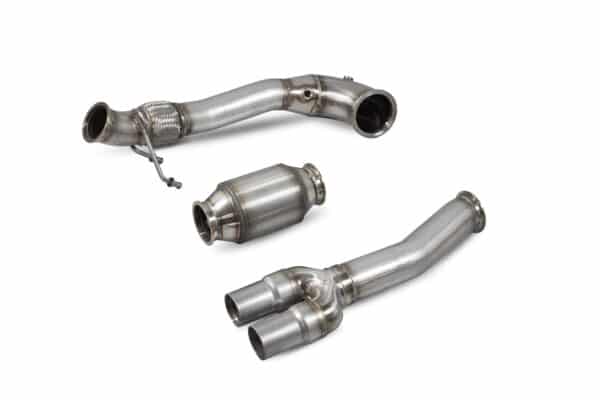 Scorpion Downpipe - Audi RS3 8V + TTRS 8S - 400pk - 2017-2018 - 200-cels sportkatalysator SAUX079