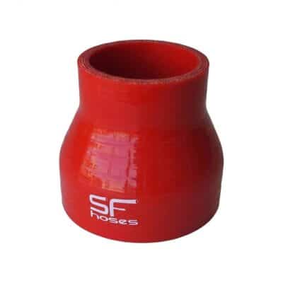 SF Hoses Siliconen reduceerstuk - 76mm-51mm rood