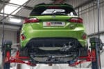 Scorpion RVS Sportuitlaat met klep - Ford Fiesta Mk8 ST 1.5 EcoBoost - 2018-2021 - Predator - Polished sierstukken gemonteerd op auto